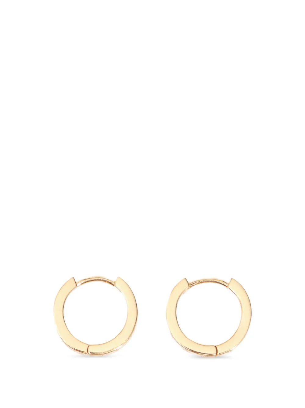 Small Ivory Hoop Earrings Logo