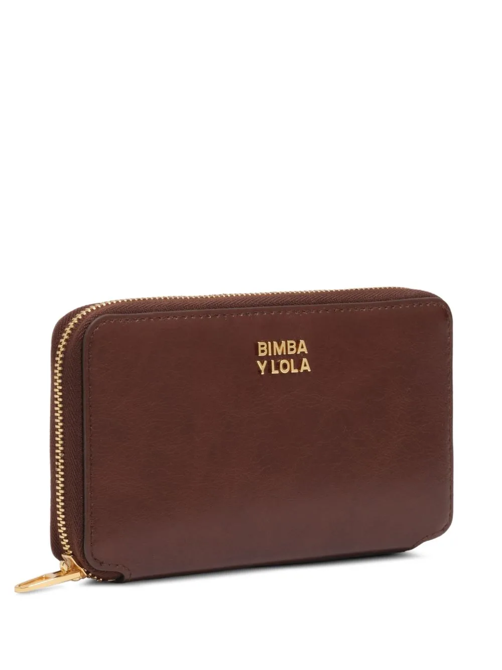 Medium Dark Tan Leather Wallet by BIMBA Y LOLA