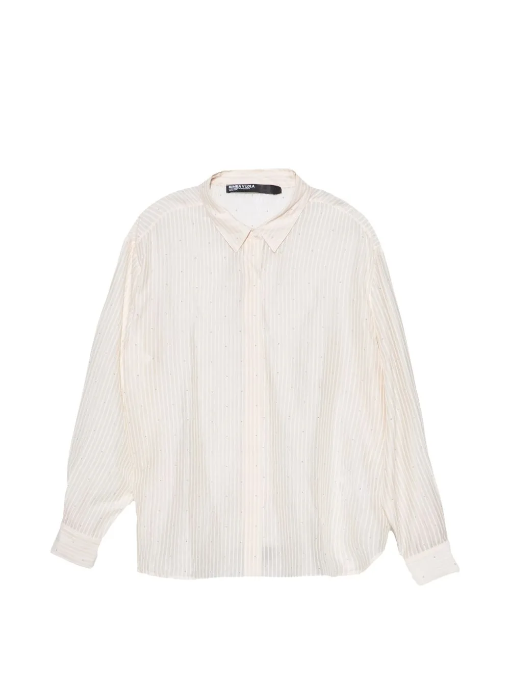 Ivory Straight Striped Shirt by BIMBA Y LOLA