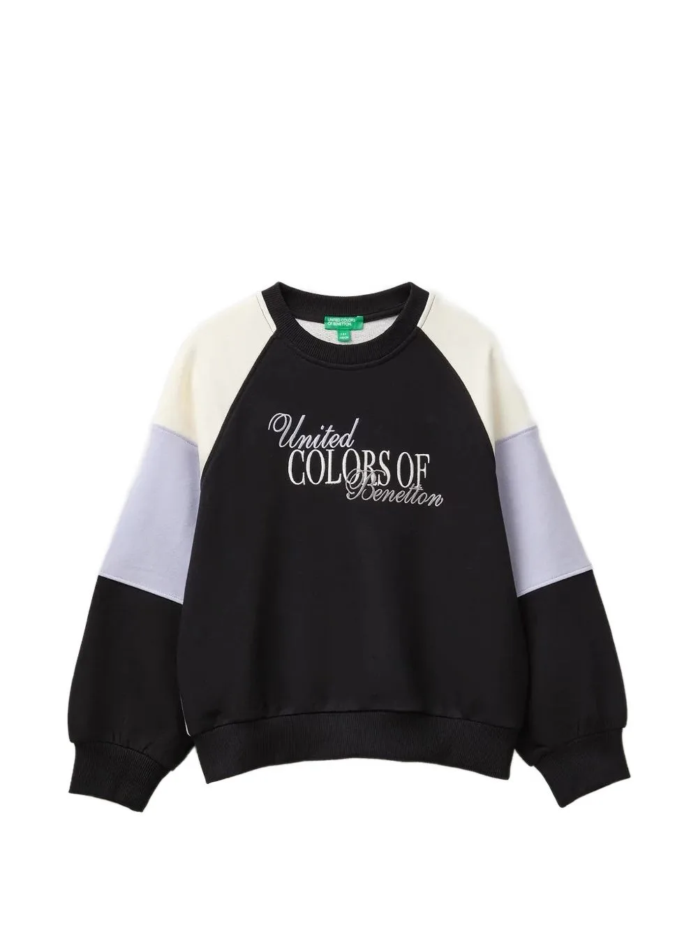 Colour-Block Logo-Print Sweatshirt by Benetton