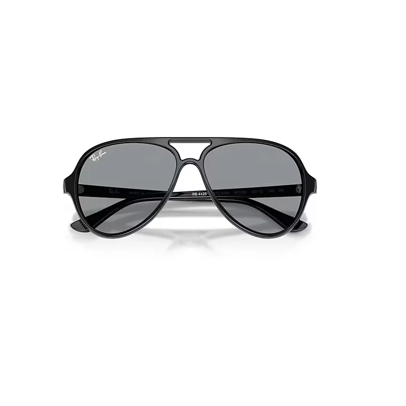Cats 5000 Classic Summer Capsule Sunglasses Black Frame Grey Lenses by Ray-Ban
