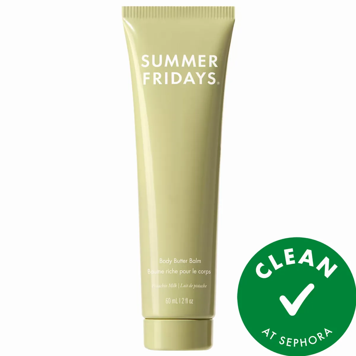 Mini Body Butter Balm Pistachio Milk - Rich Body Cream with Hyaluronic Acid 2 Fl oz/60 Ml by Summer Fridays
