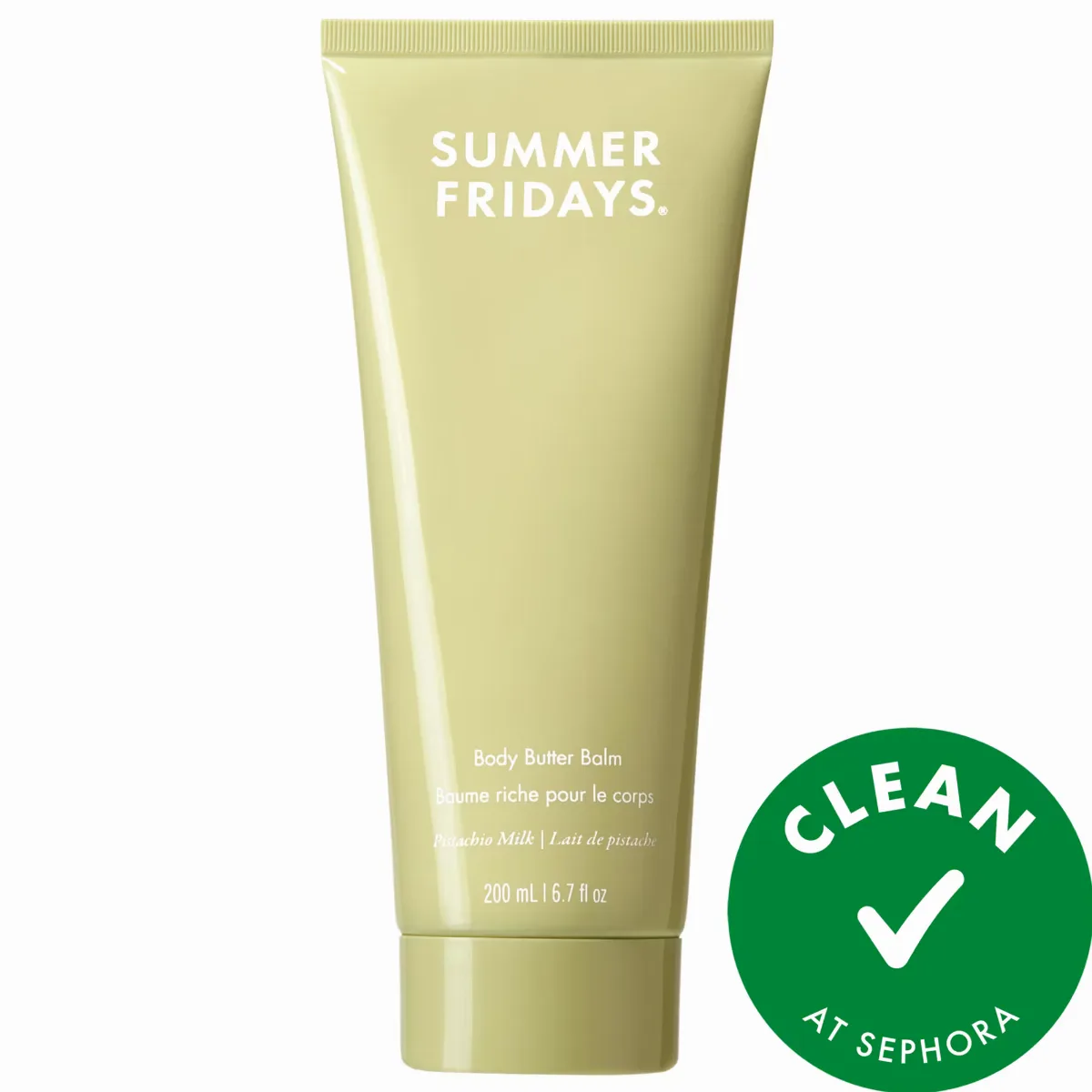 Body Butter Balm Pistachio Milk - Rich Body Cream with Hyaluronic Acid 6.7 Fl oz/200 Ml by Summer Fridays