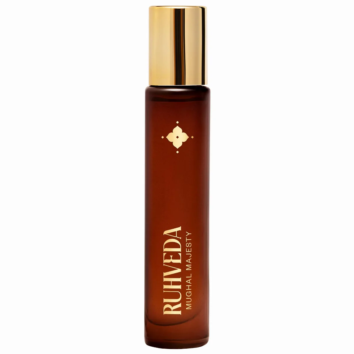 Mughal Majesty Eau De Parfum Travel Spray with Jasmine and Leather 0.5 oz/15 Ml by RUHVEDA