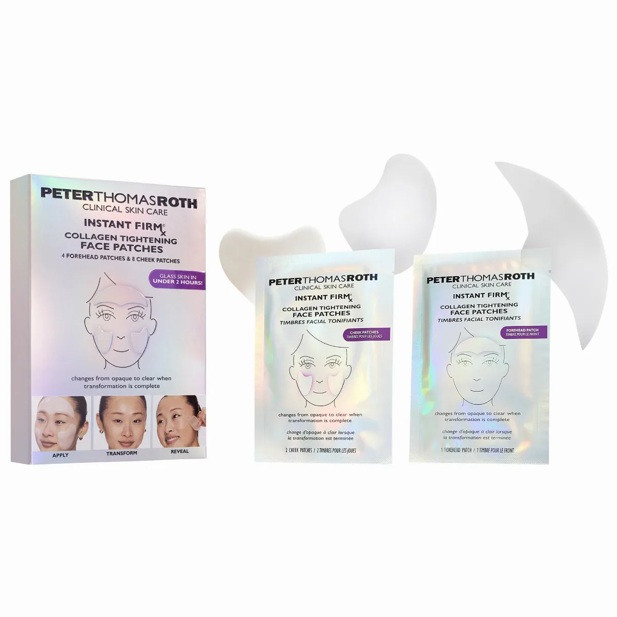 Instant FIRMx Collagen Tightening Face Patches for Firming and Anti-Aging 12 patches/4 Full Face Treatments by Peter Thomas Roth