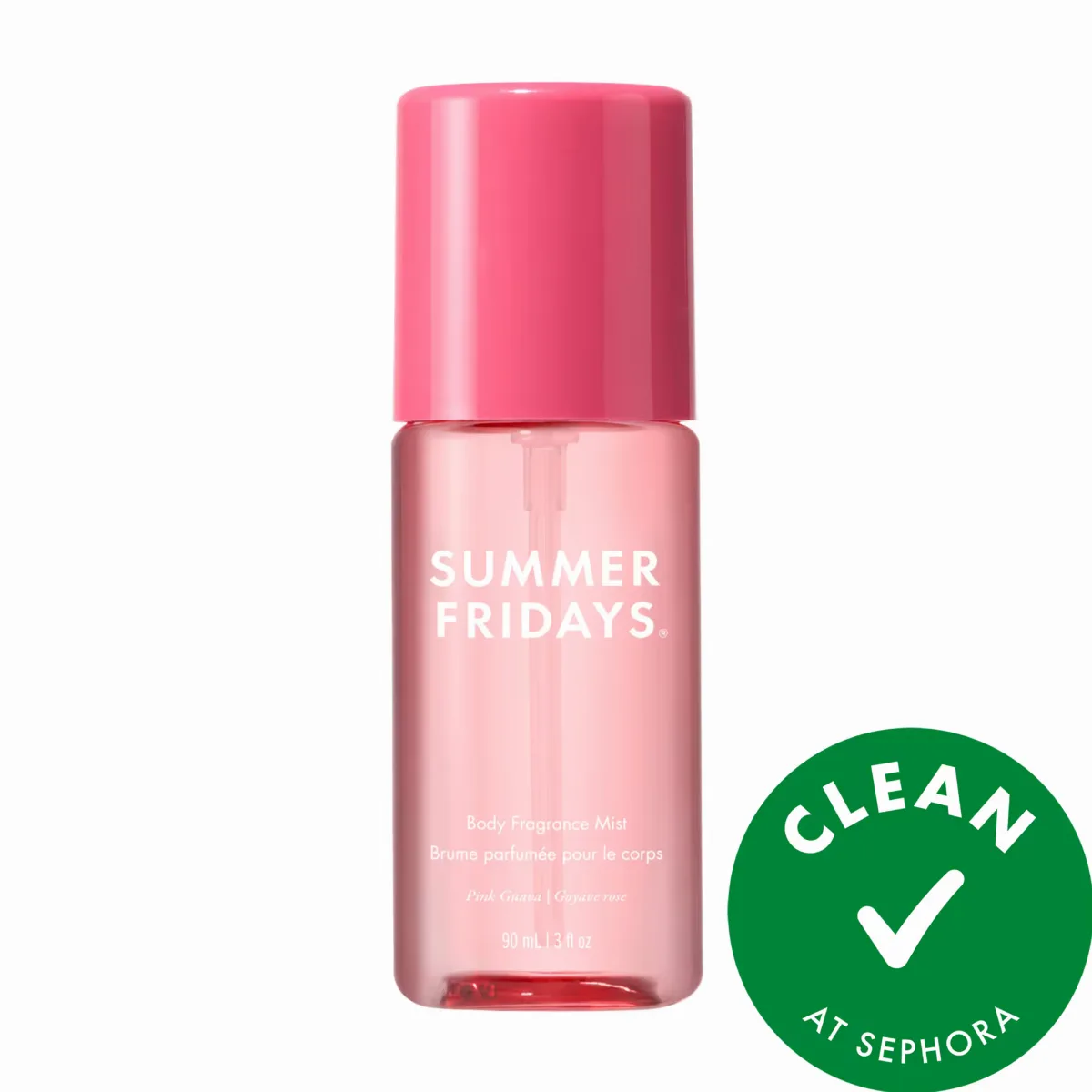 Mini Pink Guava Hair + Body Fragrance Mist with Guava Nectar + Sweet Strawberry 3 Fl oz/90 Ml by Summer Fridays