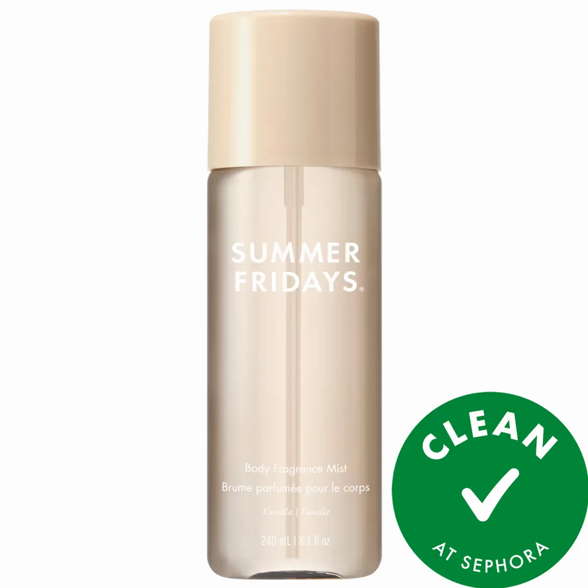 Vanilla Hair + Body Fragrance Mist with Vanilla Cake + Radiant Amber 8.1 Fl oz/240 Ml by Summer Fridays