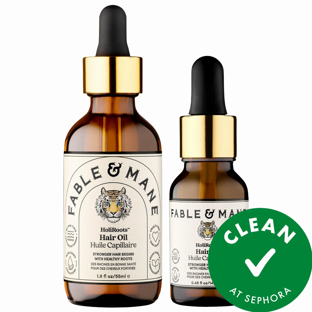 Holiroots Hair Oil Full-Size & Mini Duo Gift Set by Fable & Mane