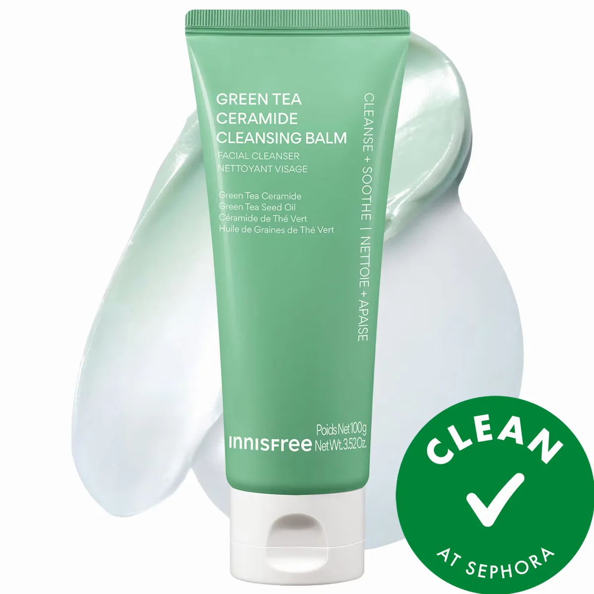 Green Tea Ceramide Korean Makeup Removing Double Cleansing Balm 3.52/100 by innisfree