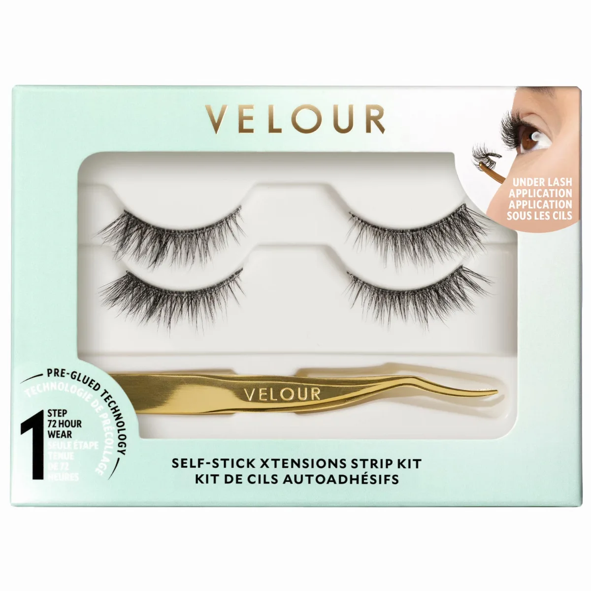 Velour-Xtensions Self-Stick Strip Lashes Kit Lightly Lifted by Velour Lashes