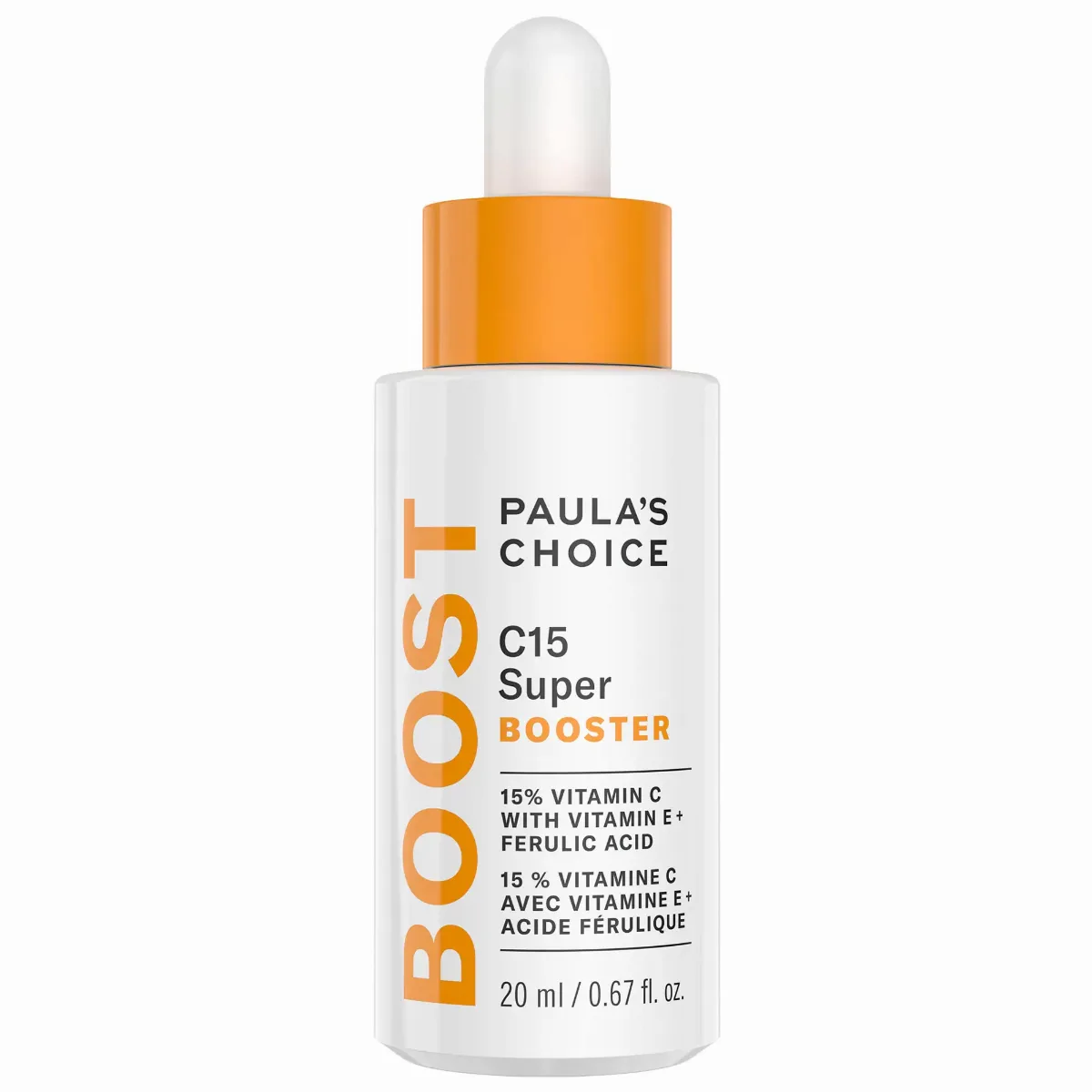 C15 Vitamin C Super Booster Serum for Brightening Dullness & Uneven Tone.67 oz/20 mL by Paula's Choice