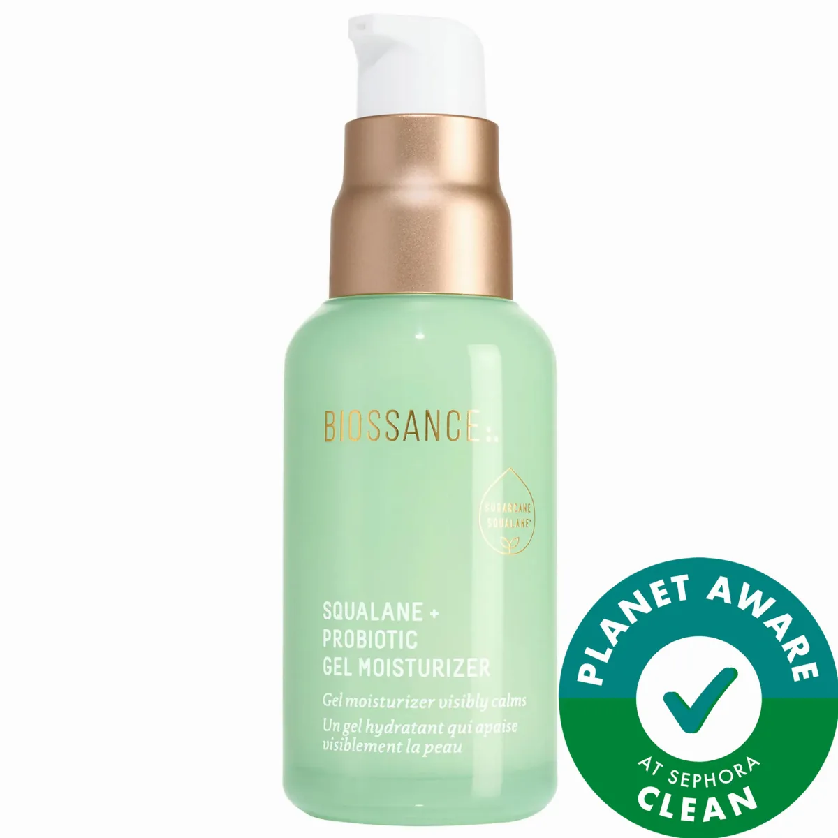 Probiotic Gel Lightweight Non-Comedogenic Moisturizer with Glycerin + Squalane 1.69 oz/50 Ml by Biossance