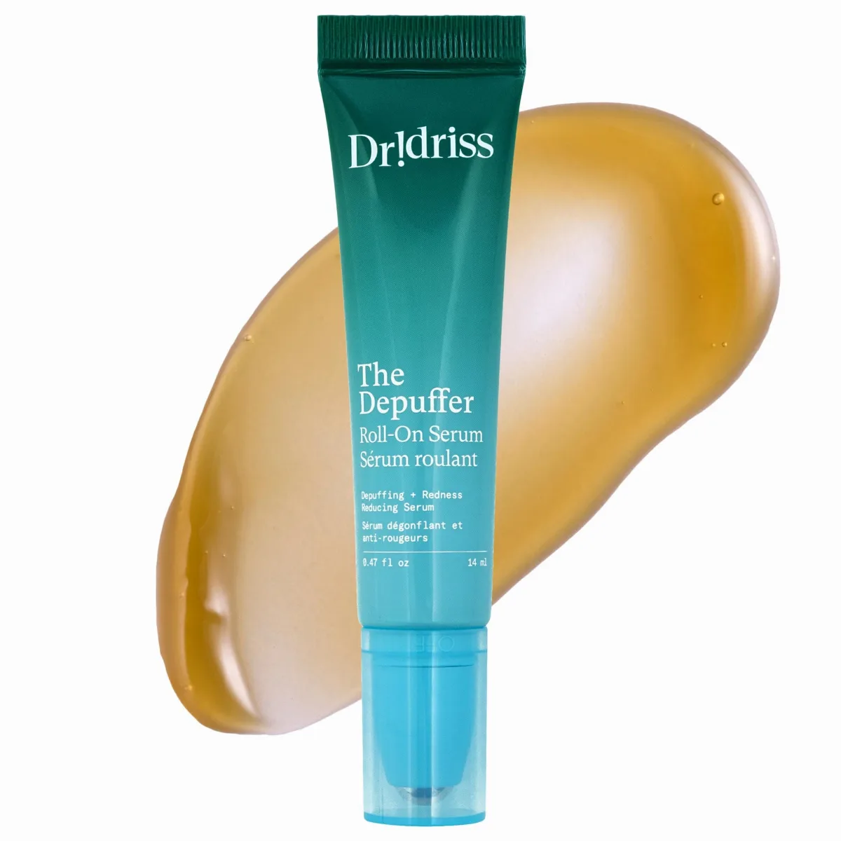 The Depuffer Mini Soothing Roll-On Treatment Serum for Facial Puffiness 0.47oz/14ml by Dr. Idriss