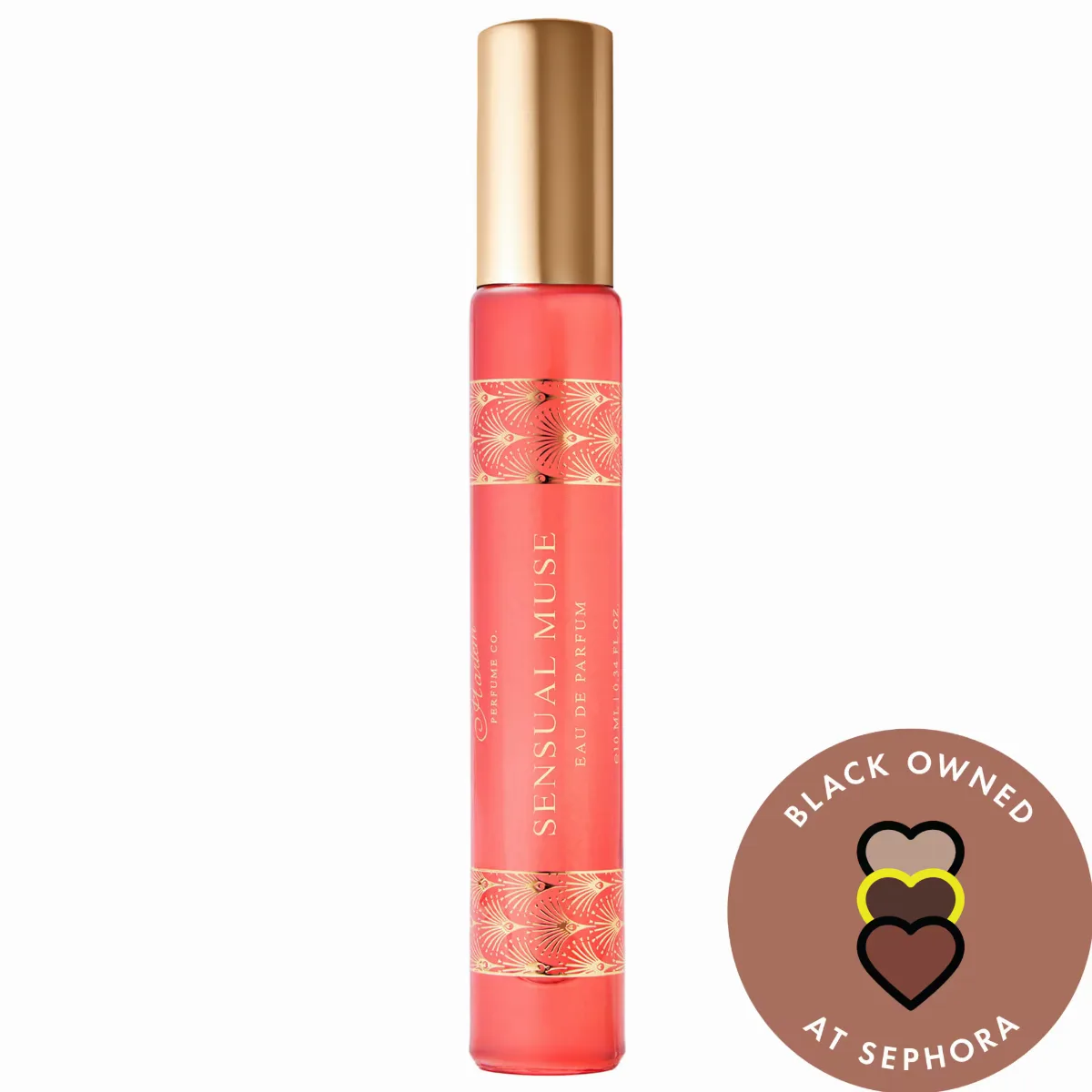Sensual Muse Eau De Parfum Travel Spray with Gardenia & Apricot.34 oz/10 Ml by Harlem Perfume Co.