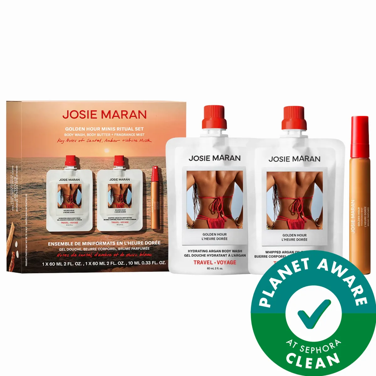 Golden Hour Mini Bodycare Ritual Gift Set for Hydration 4.33/130 by JOSIE MARAN