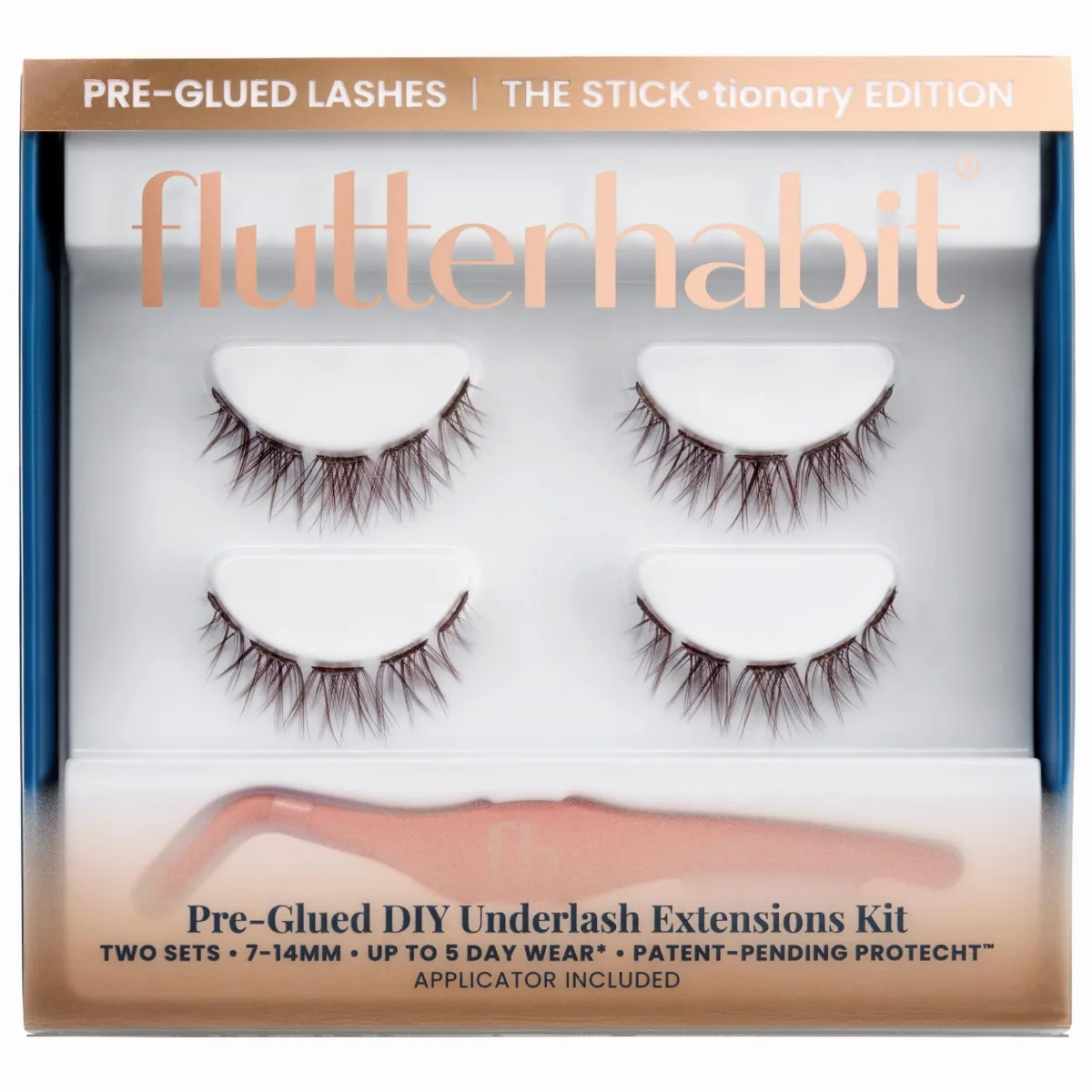 Pre-Glued Lash Extension Kit - Up to 5 Days the Dreamer Brunette by FlutterHabit