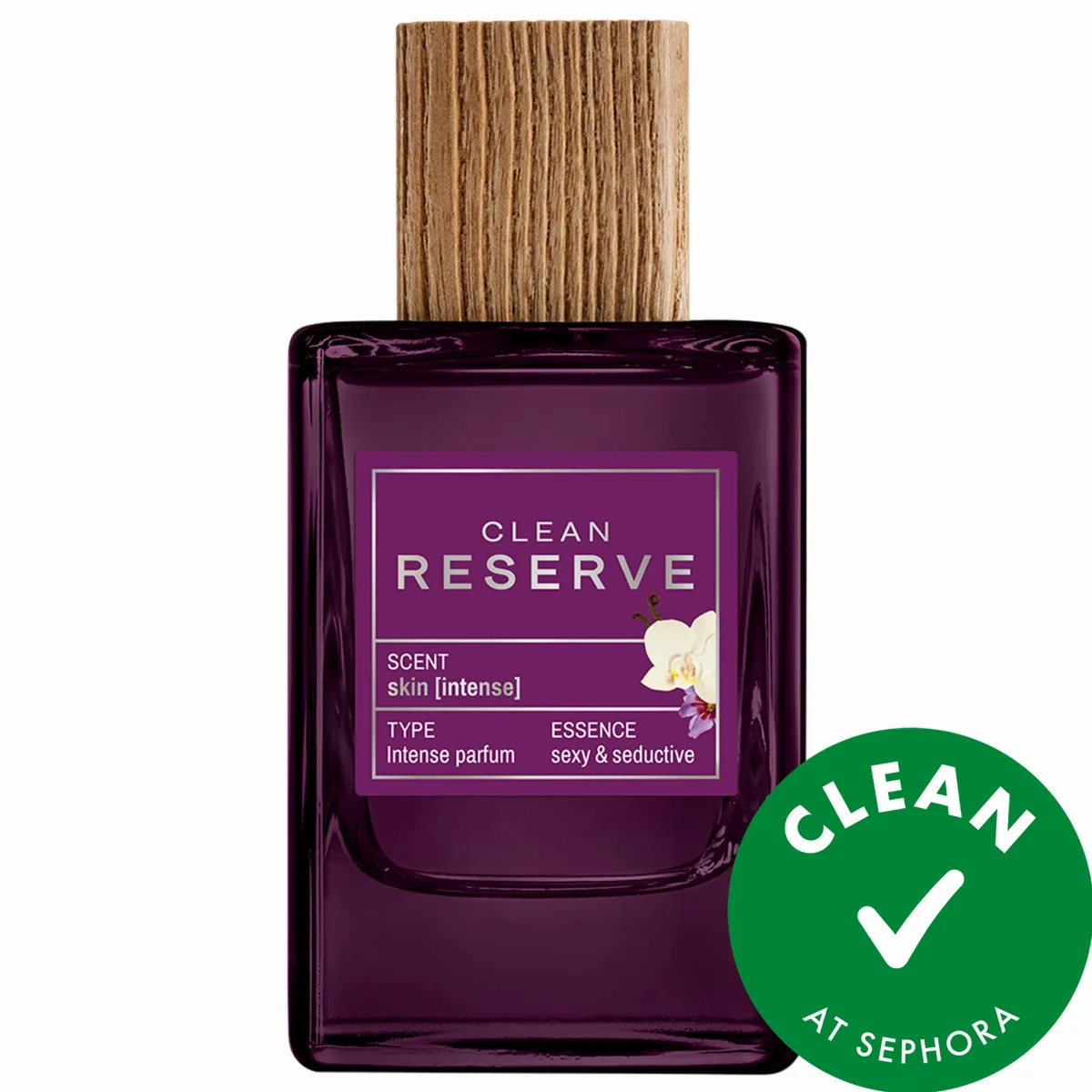 Skin Intense Eau De Parfum Intense with Vanilla, Musk and Tonka Bean 3.4 oz/100 Ml by CLEAN RESERVE
