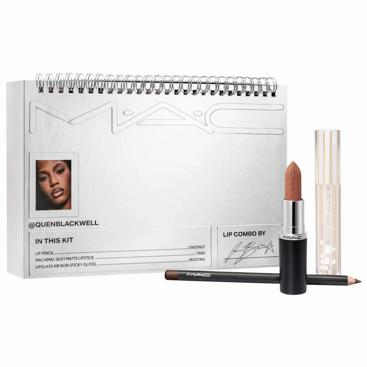 Lip Combo Set by @quenblackwell 0.12 oz/3.5 G by MAC Cosmetics