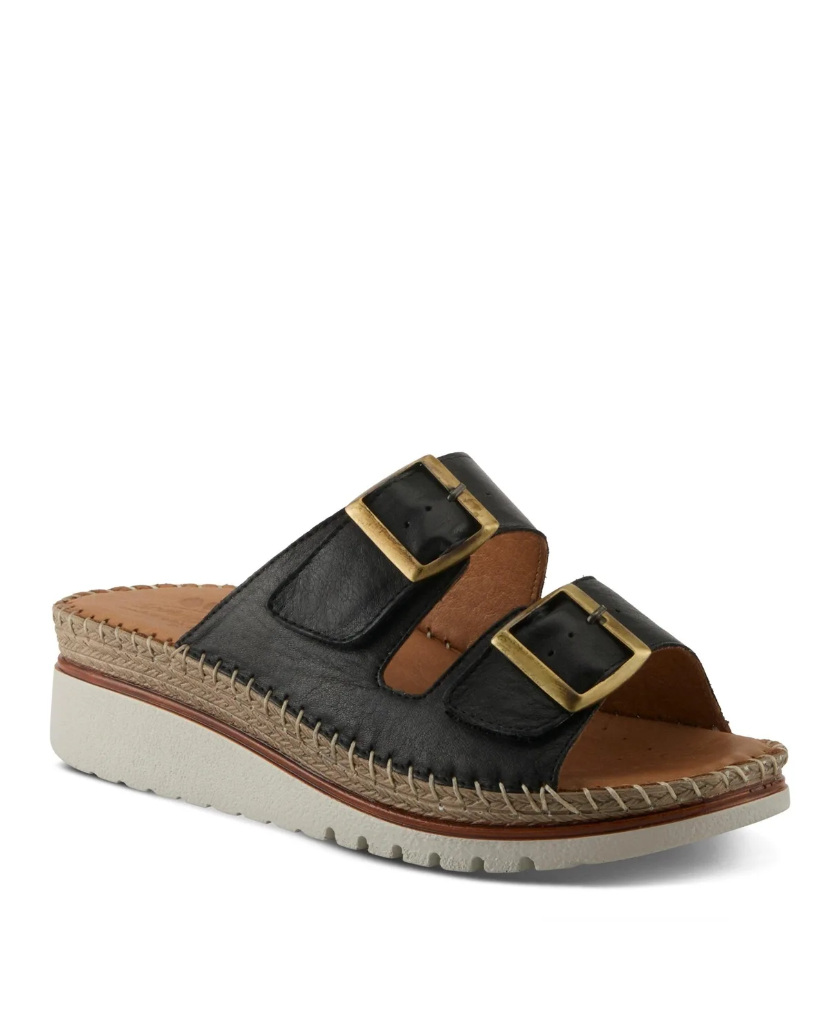 Minisia Wedge with Adjustable Buckle Closure