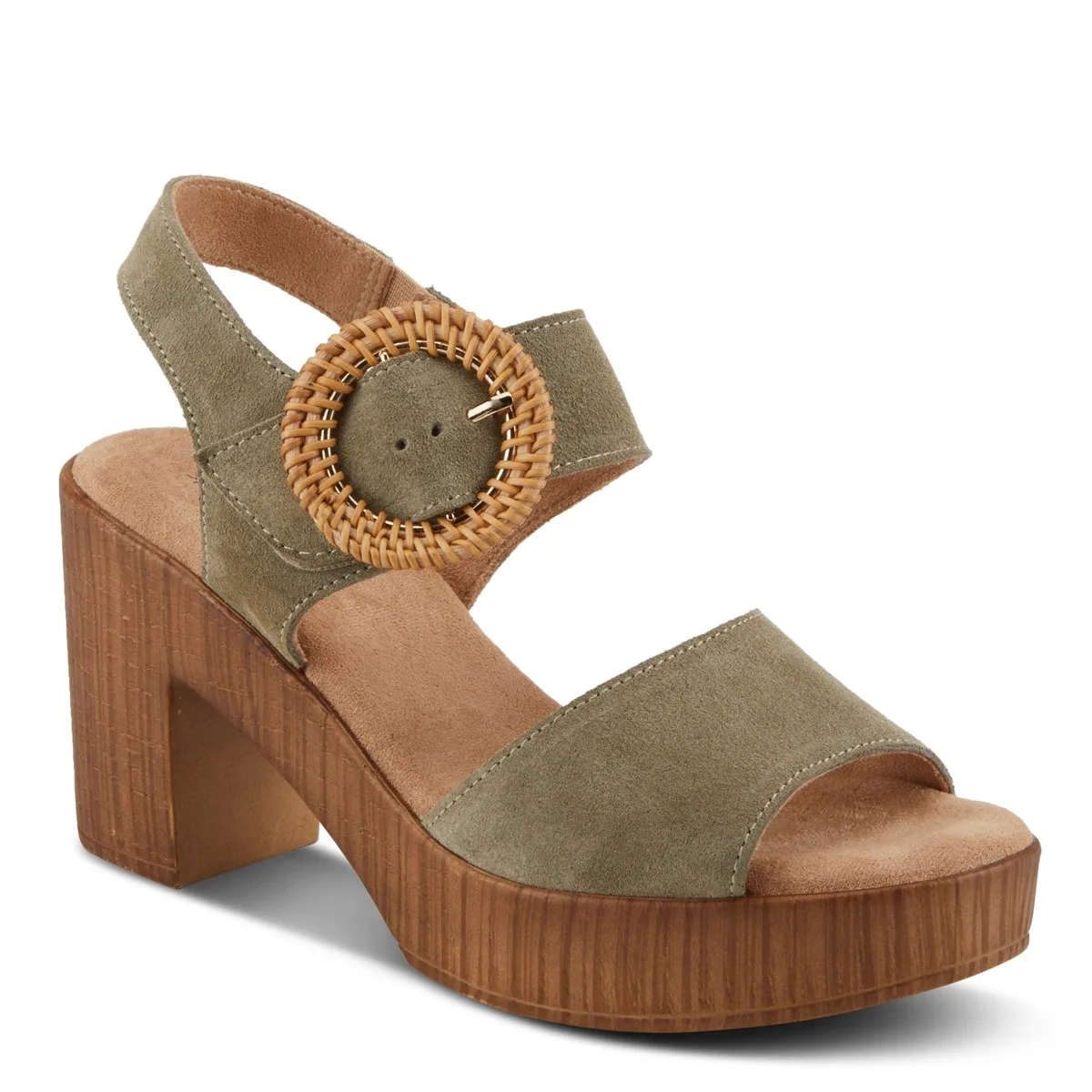 Gamona Ankle Strap with Buckle Closure by Spring Step