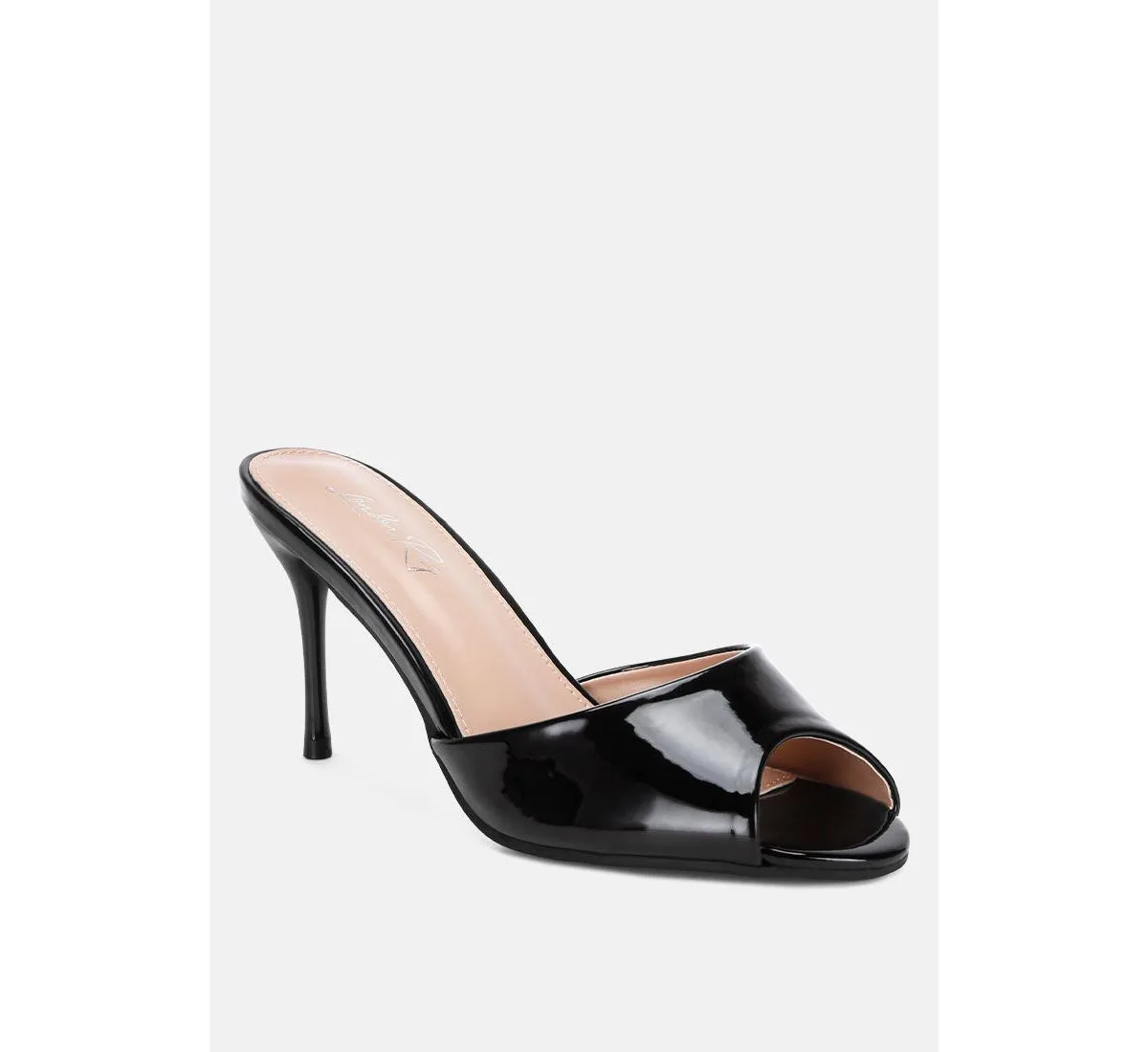 Lilith Peep Toe Stiletto Heel Sandals by London Rag