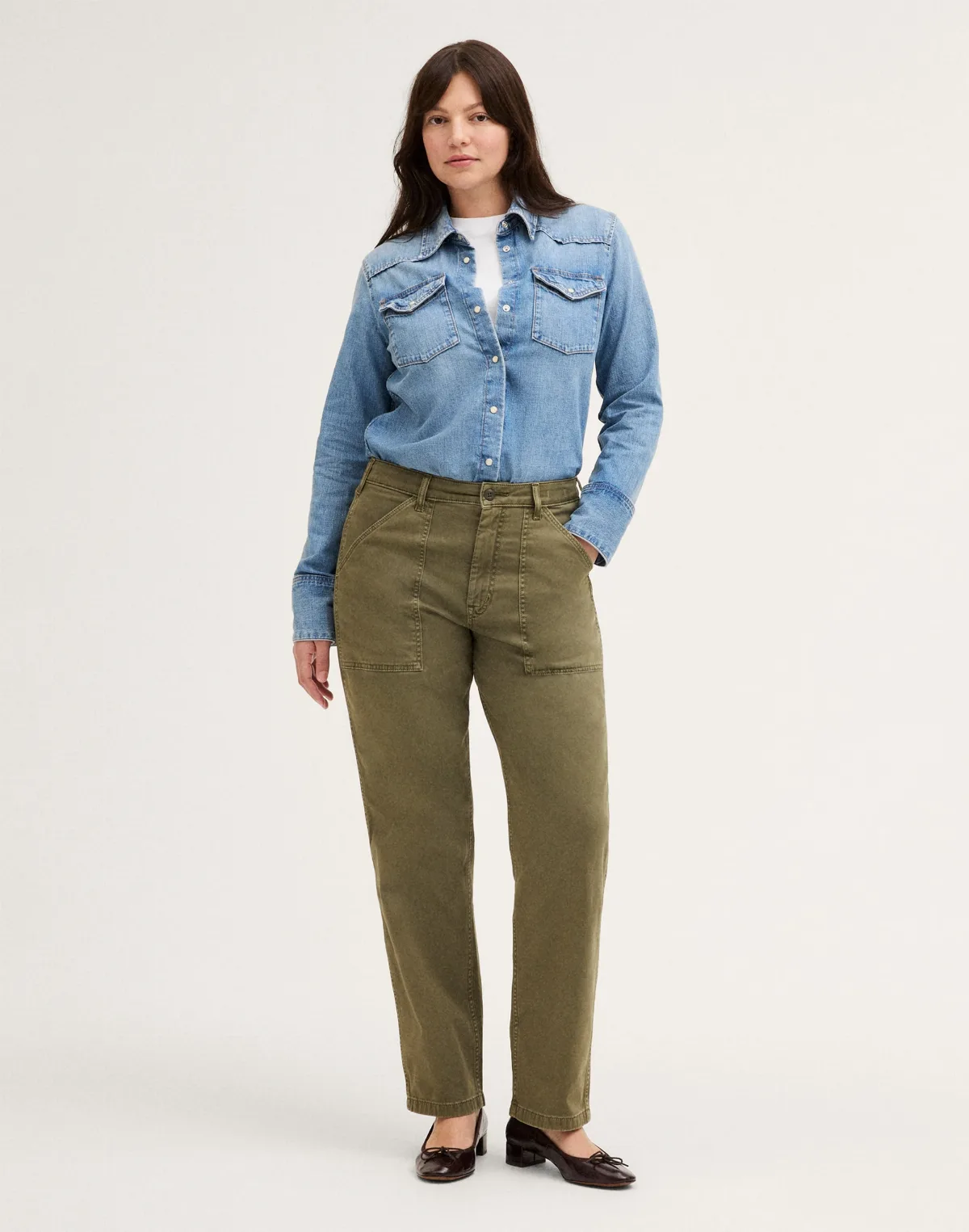 The Reissue Curvy Utility Straight-Leg Pants by MW
