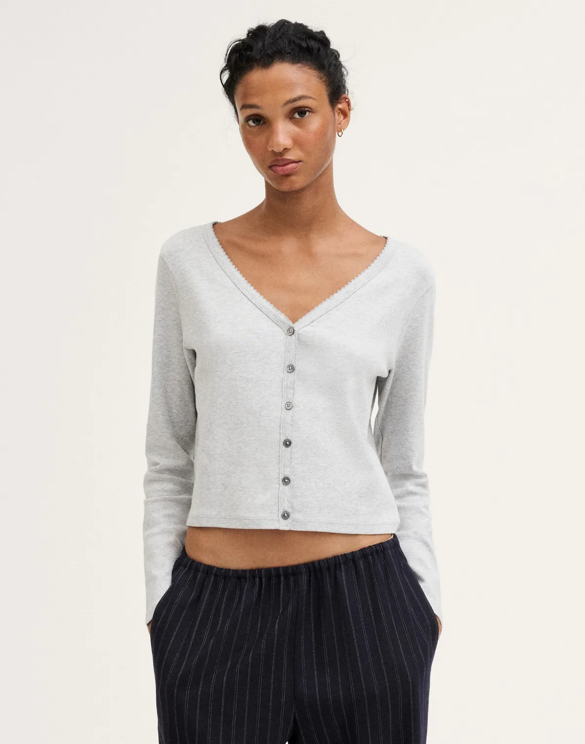 The '90s Cardigan in Compact Cotton by MW