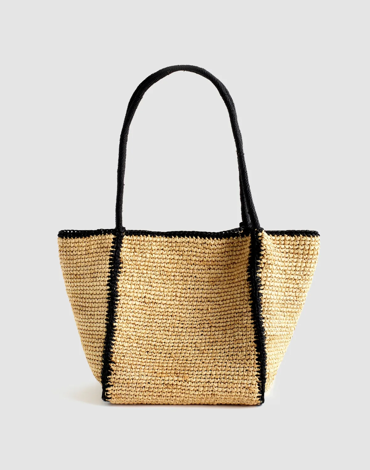 The Lexington Small Tote in Colorblock Raffia by MW