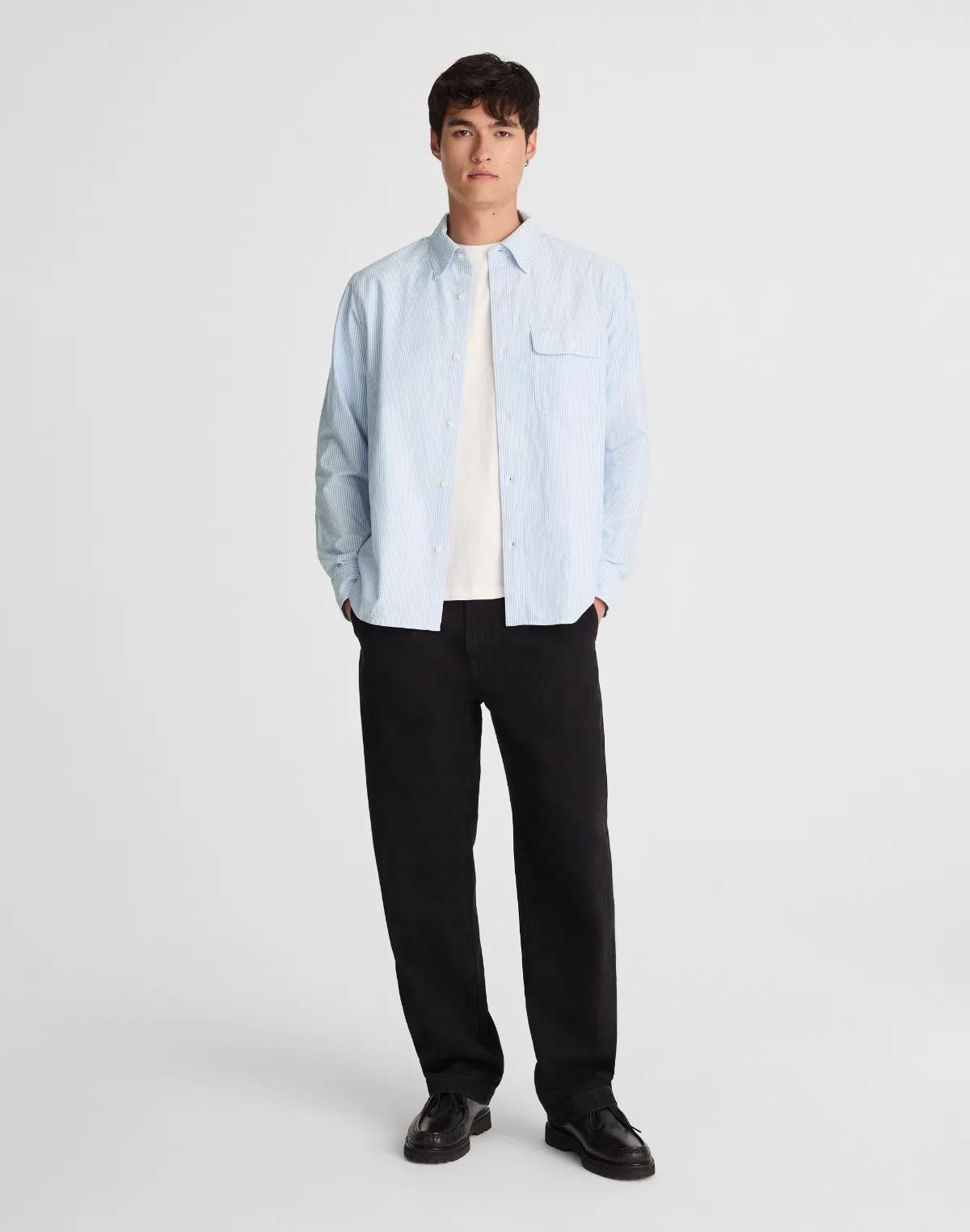Oxford Stripe Work Shirt by MW