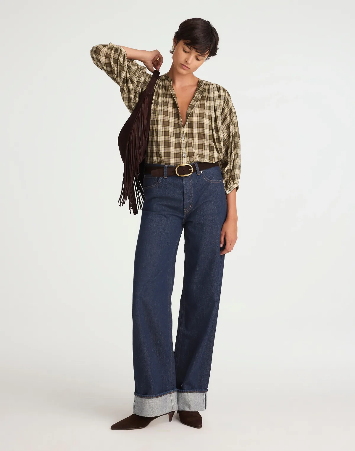 The Low-Slung Cuffed Baggy Jean by MW
