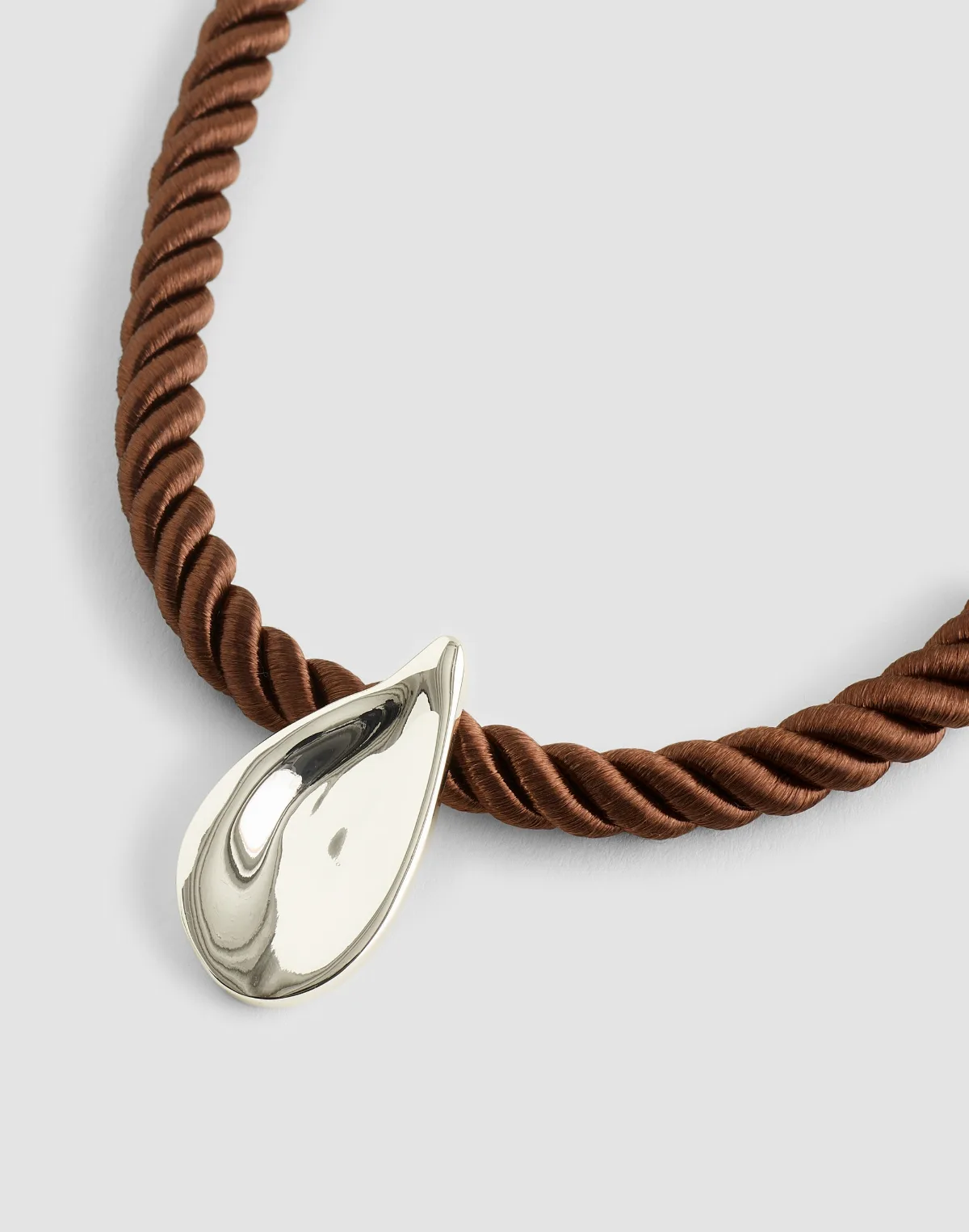 Droplet Pendant Cord Necklace by MW