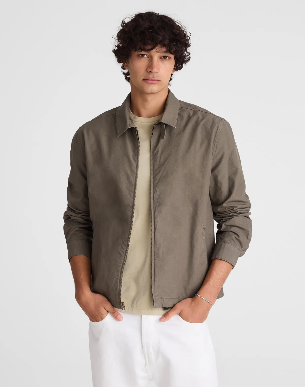 Zip Jacket in Cotton Twill by MW