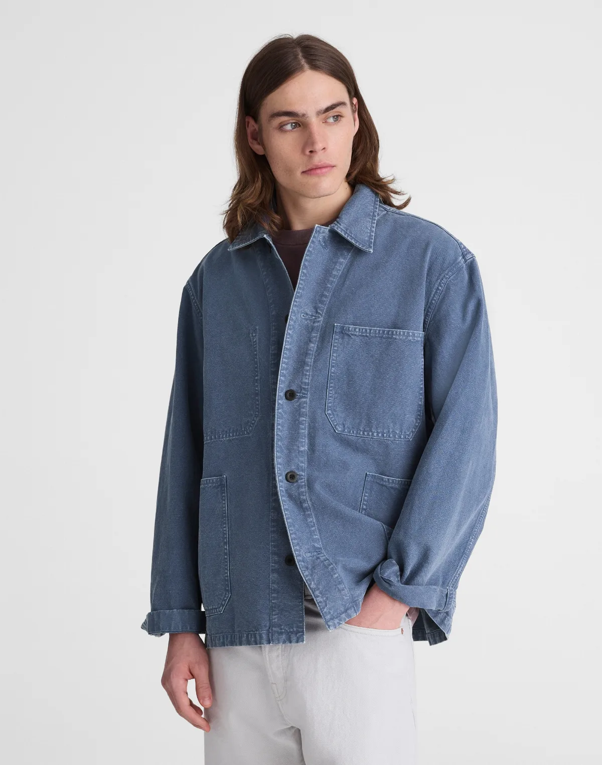 Chore Jacket in Cotton-Hemp Blend by MW