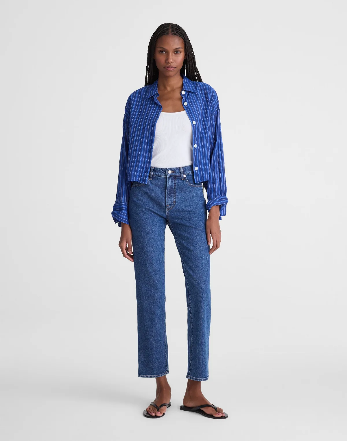 The Longline Straight Crop Jean