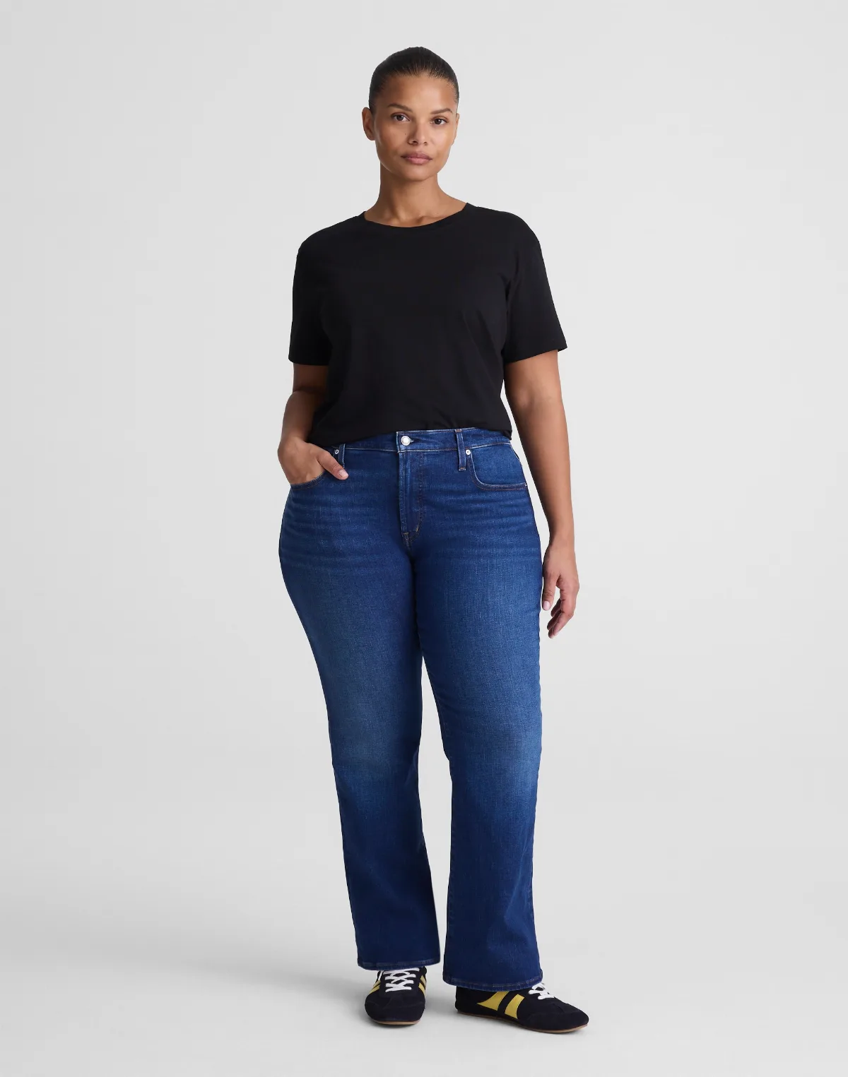 The Flare Crop Jean in Super Stretch Denim by MW
