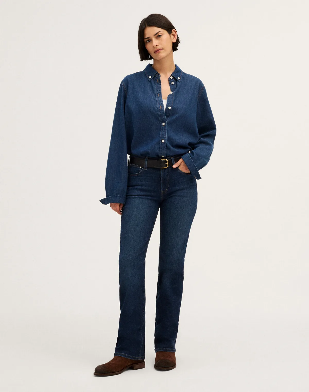 The Curvy Straight Jean in Super Stretch Denim by MW