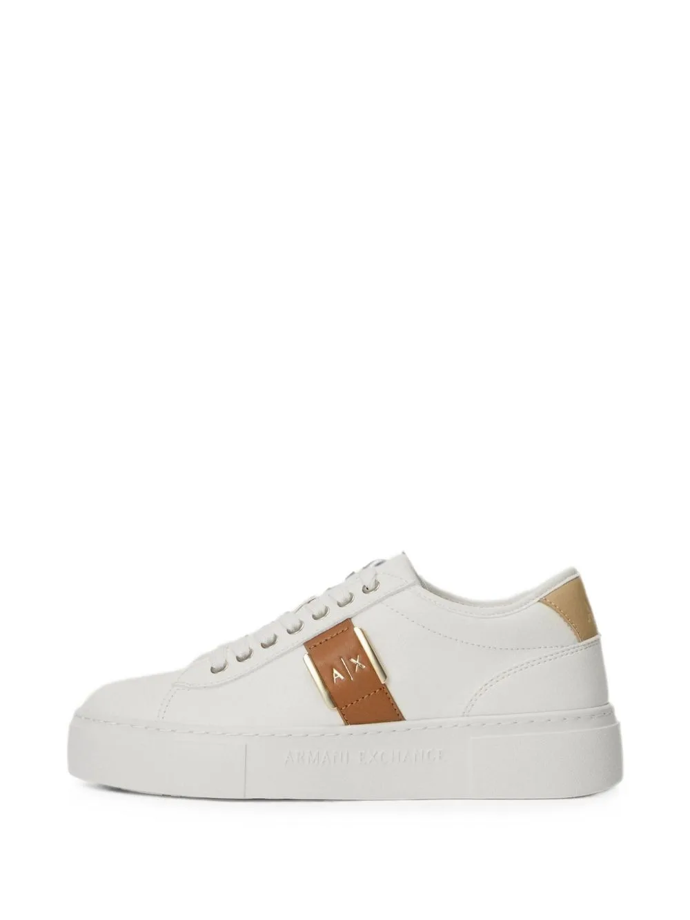 Minimal Chic Logo-Plaque Sneakers by Armani Exchange