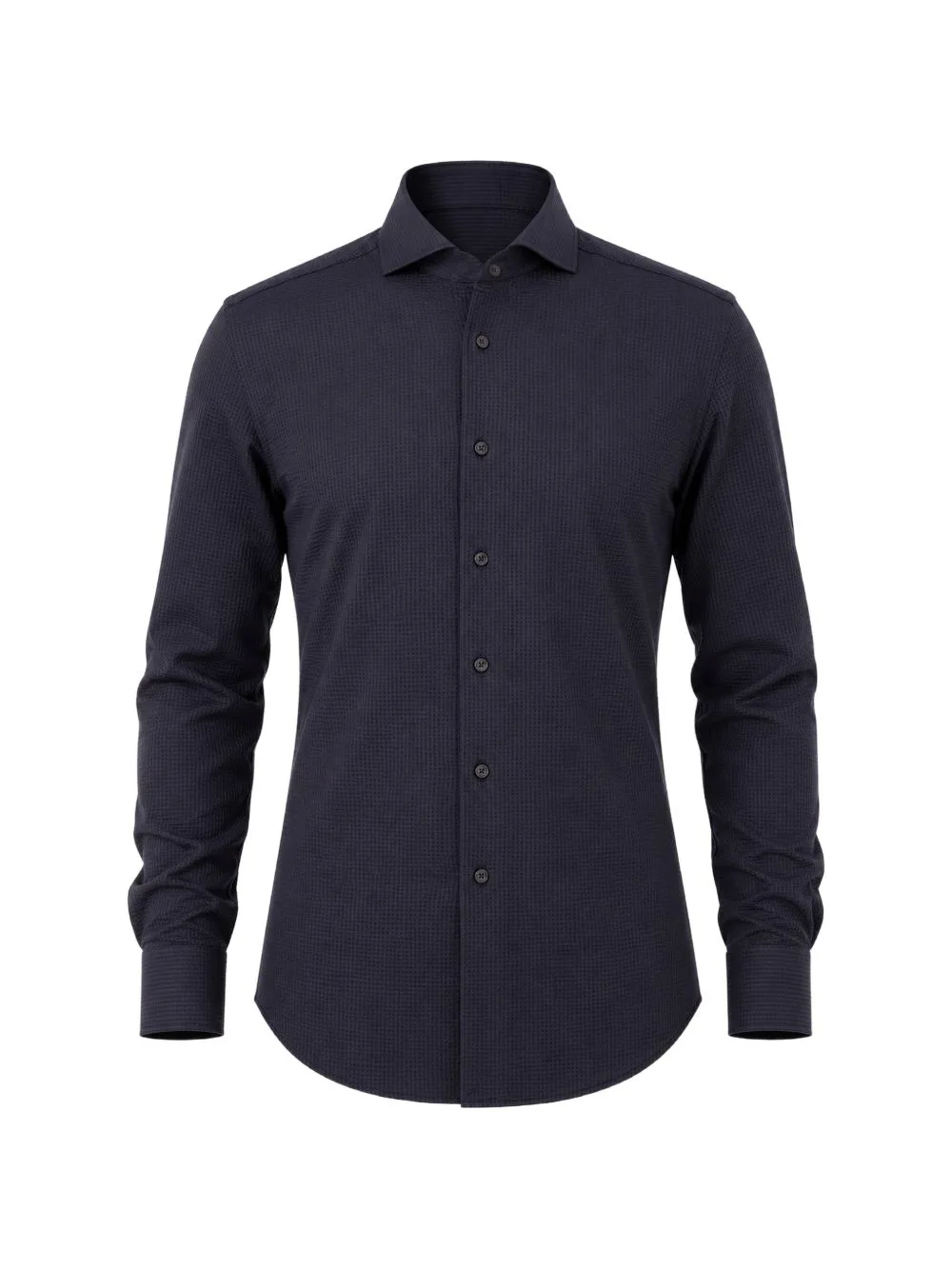 Micro-Patterned Long-Sleeve Shirt by Xacus