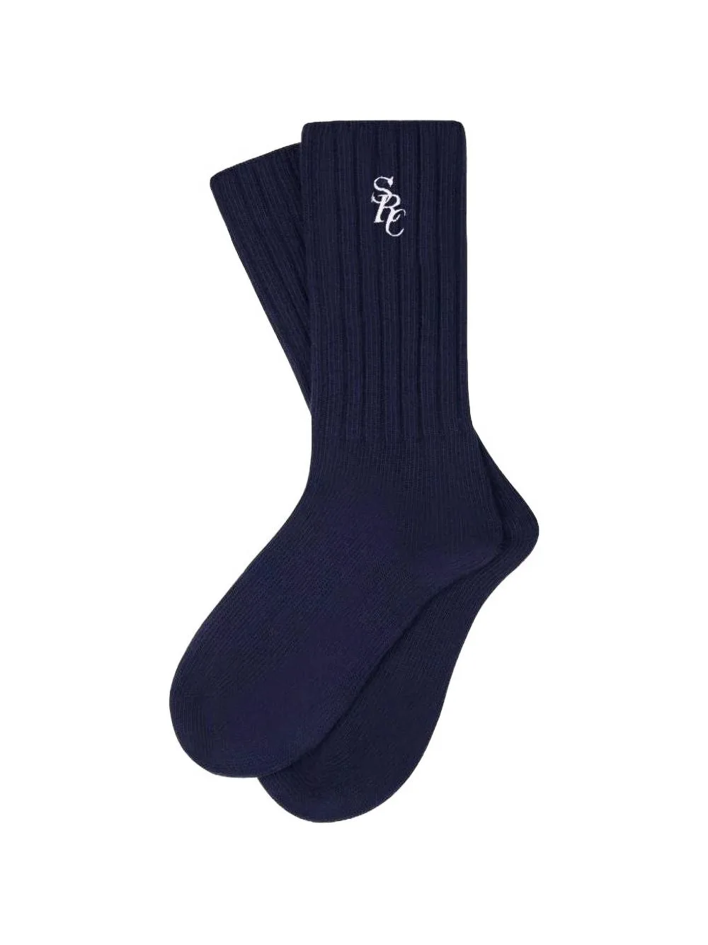 Logo-Embroidered Ribbed Socks by Sporty & Rich