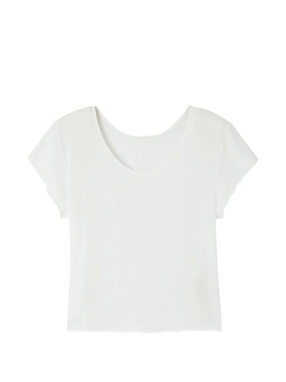 Dualy Round-Neck Short-Sleeve Linen T-Shirt by American Vintage