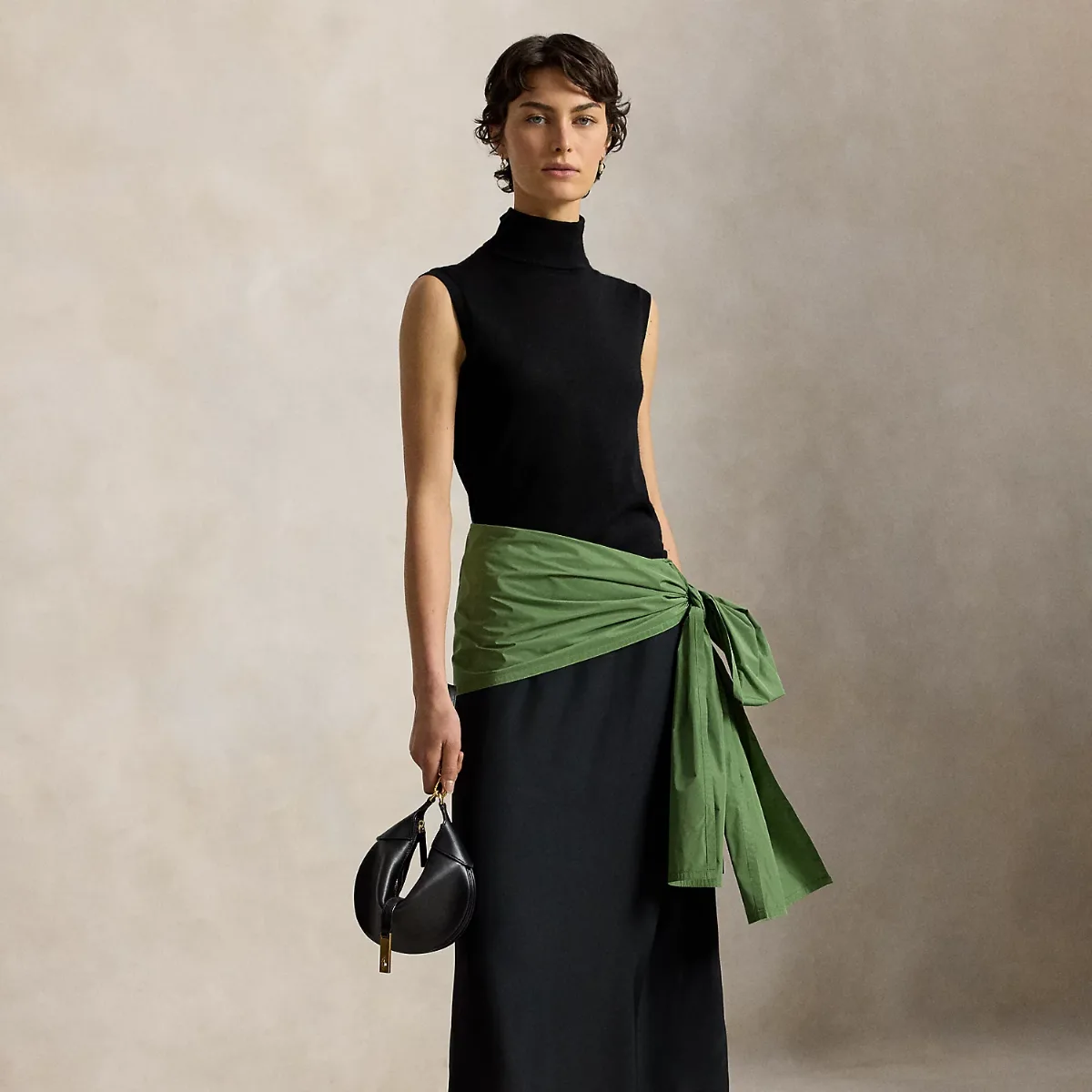 Taffeta-Sash Maxiskirt by Polo Ralph Lauren