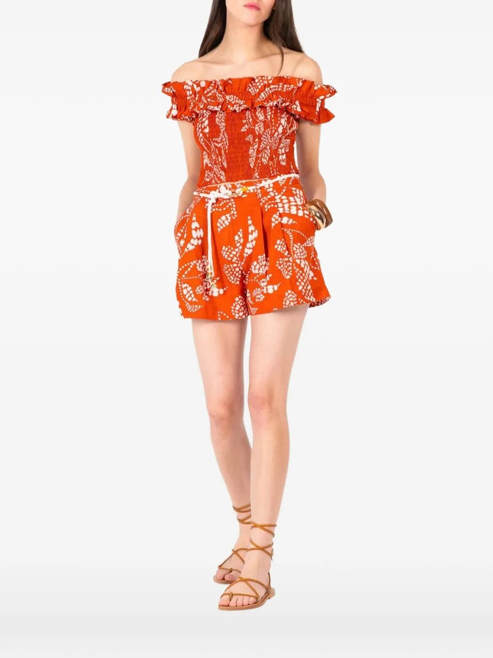Alitza Smocked Ruffled Top by Poupette St Barth