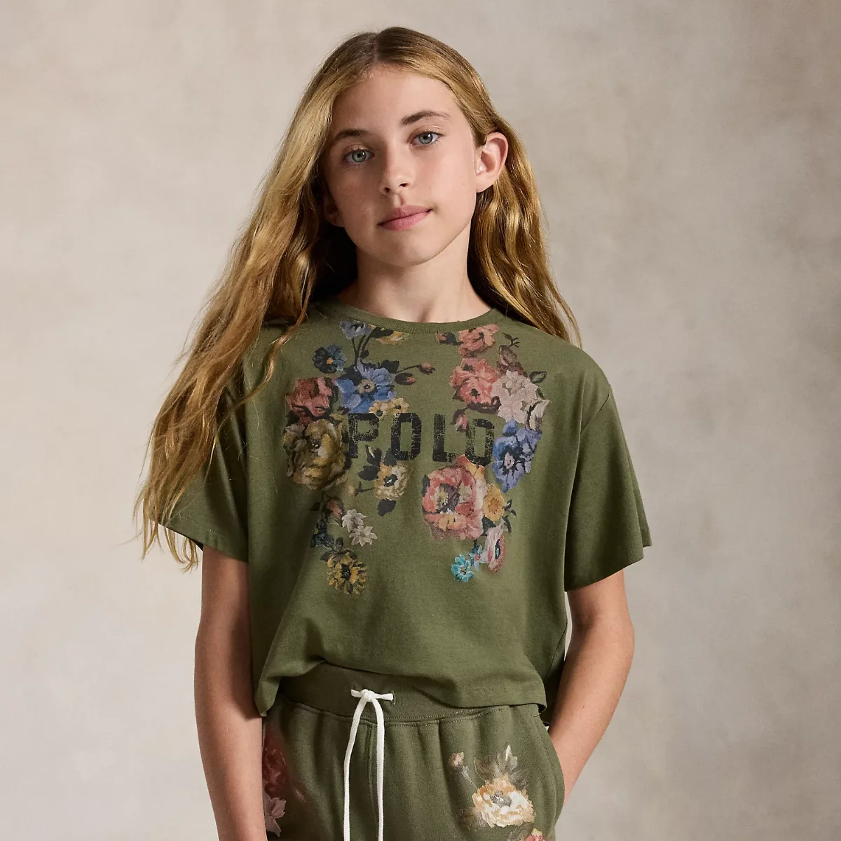 Floral Cotton Jersey Boxy T-Shirt by Ralph Lauren
