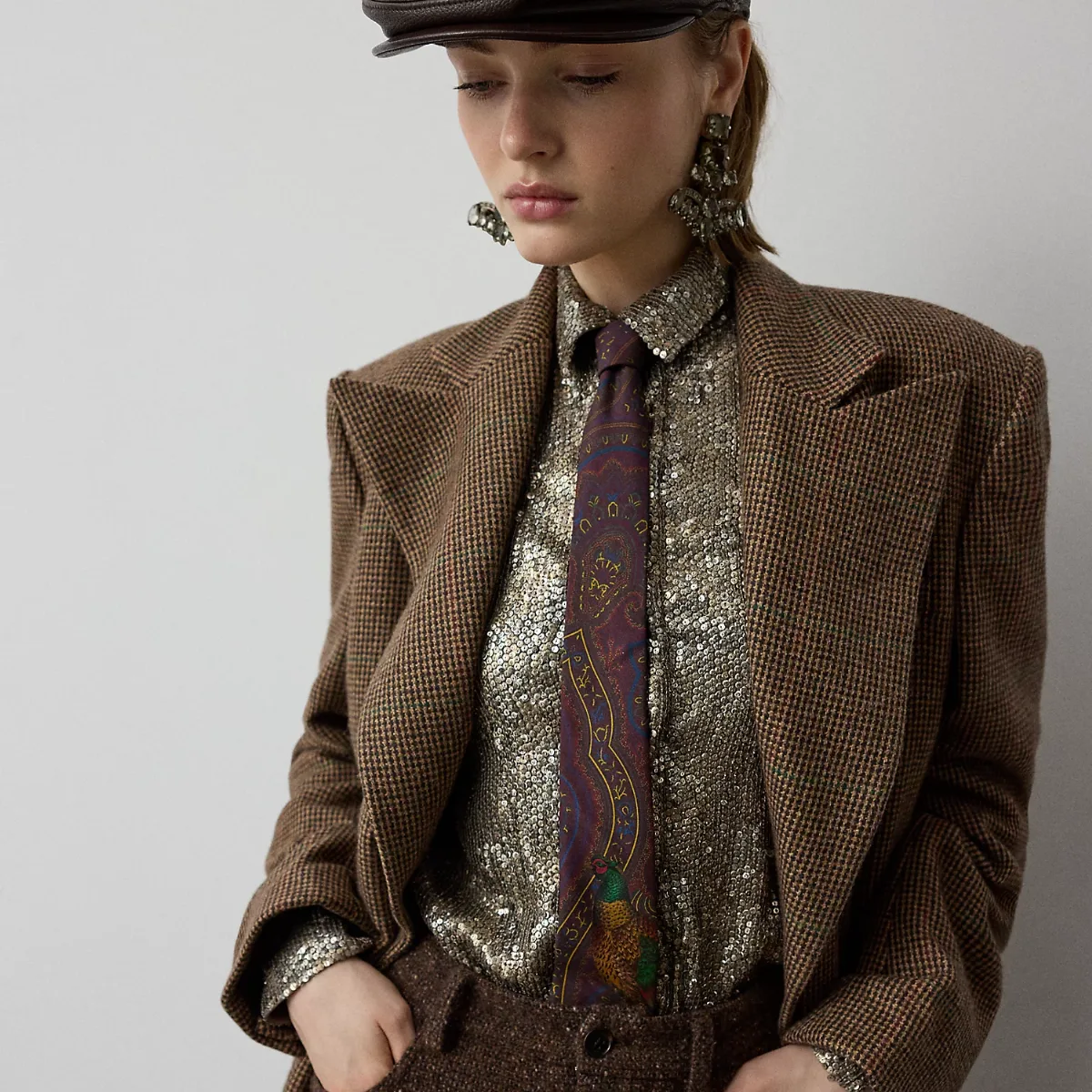Pheasant Paisley Silk Twill Tie by Ralph Lauren Collection
