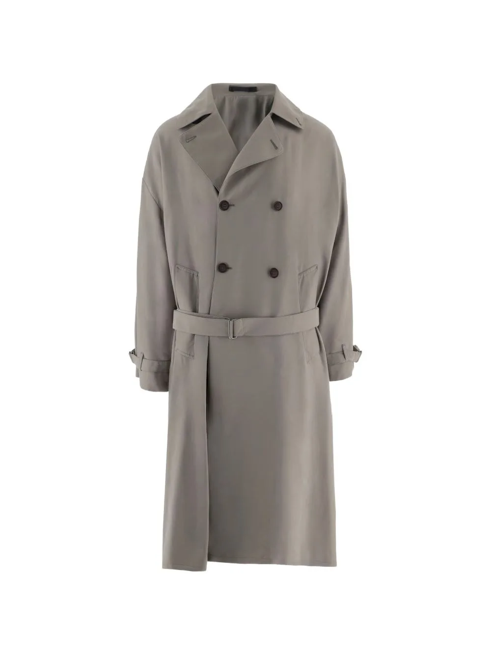 Double-Breasted Belted Coat by Giorgio Armani