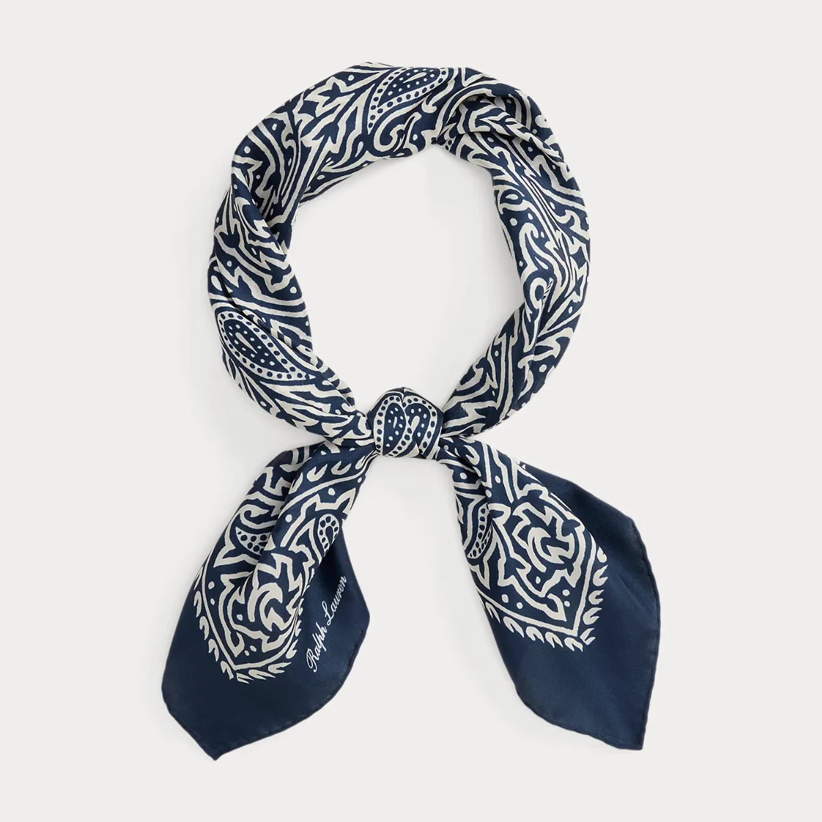 Print Silk Neckerchief by Ralph Lauren Purple Label
