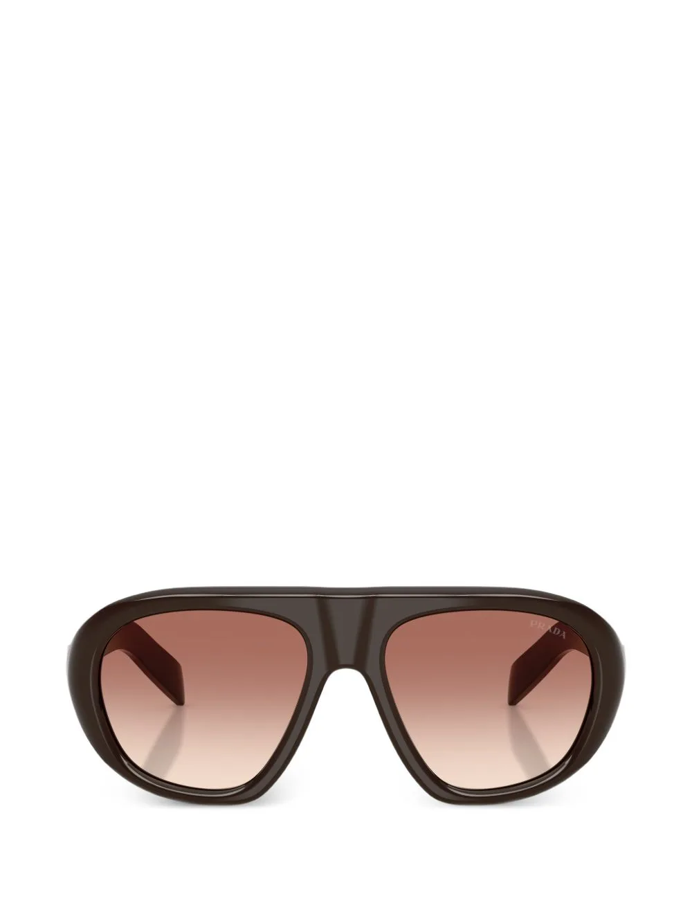 Logo-Lettering Pilot-Frame Sunglasses by Prada Eyewear
