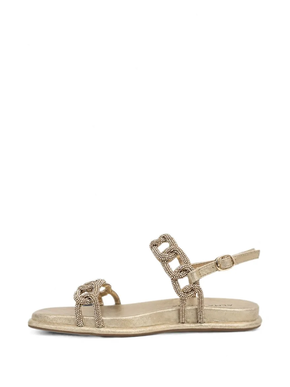 Buckle-Fastening Flat Sandals by ALMA EN PENA