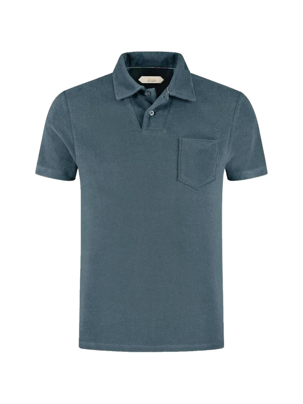 Short-Sleeve Chest-Pocket Polo Shirt by Aurélien