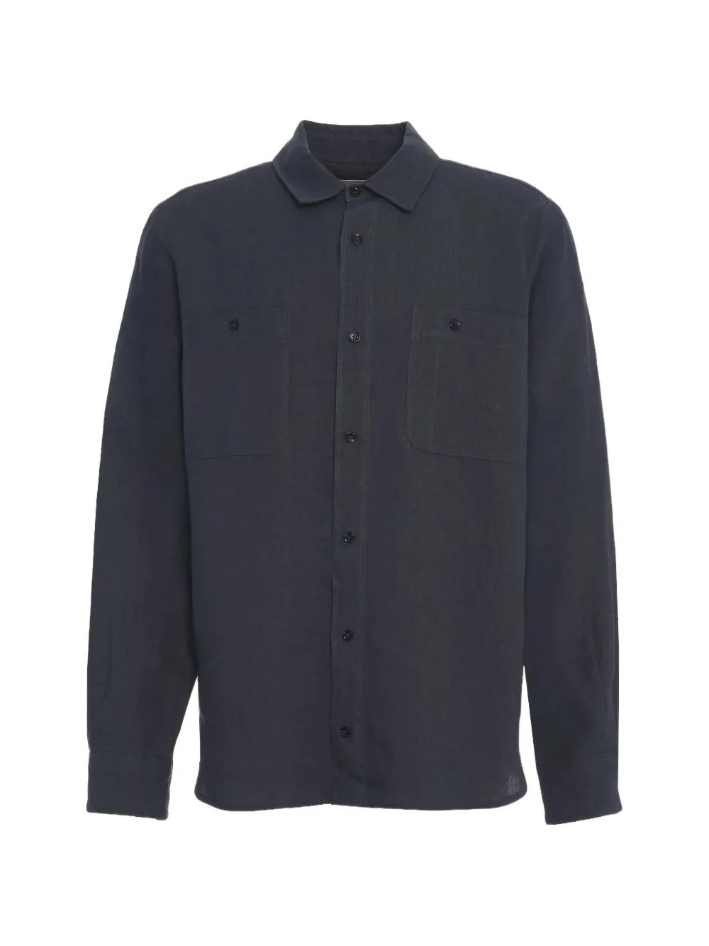 Patch-Pocket Long-Sleeve Shirt by AMARANTO